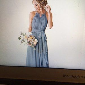 DISCOUNTED -NEVER WORN LADIES BLUE GOWN-SIZE 12